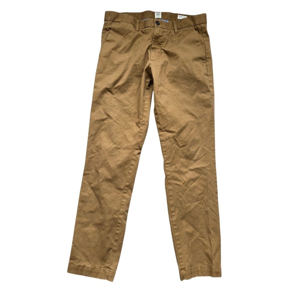 Gap  Pants Mens  31x31 Tag 31x32 Tan Brown Gap For Good Slim Fit Preppy